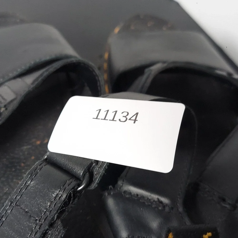 Dr. Martens Ricki 3-Strap Sandals Womens 9 Black Leather Platform
